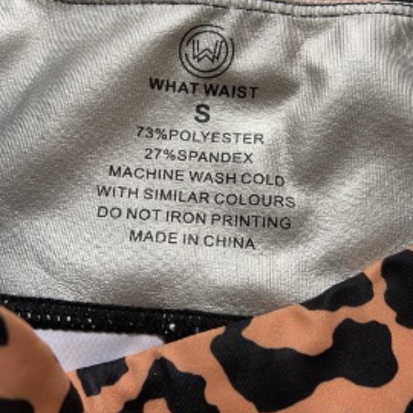 Sport leggings, cheetah pattern, size S - Picture 3 of 3